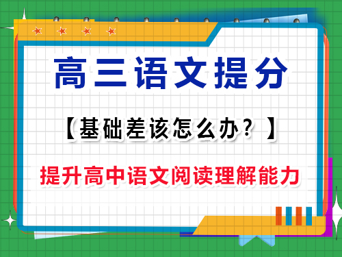 高三語(yǔ)文基礎(chǔ)差補(bǔ)救方法第四步：提升高中語(yǔ)文閱讀理解能力；